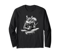 Squirrel playing drums, drumming squirrel Long Sleeve T-Shirt