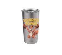 Squirrel Power for Animal Lovers Casual Everyday Fall Fun Stainless Steel Insulated Tumbler