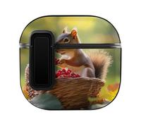 Squirrel Printed Case Compatible with AirPods 4 Hard Earphone Case Protective Cover