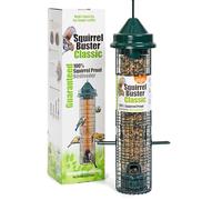 Squirrel-proof Bird Feeder for Seeds and Mixes - Jacobi Jayne® Squirrel Buster® Classic - Pigeon Proof Metal Bird Seed Feeder for Wild Birds - Easy Clean Hanging Seed Bird Feeder for Garden Birds