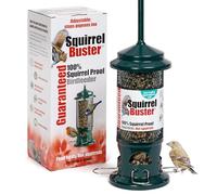 Squirrel Proof Bird Feeder for Seeds - Jacobi Jayne® Squirrel Buster® Bird Feeder - Metal Hanging Station for Garden Birds - Easy to Clean, Pigeon Resistant, Wild Bird Feeding Station