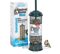 Squirrel-proof Bird Feeder for Small Birds - Jacobi Jayne Squirrel Buster Mini - Pigeon Proof Metal Bird Seed Feeds for Wild Birds - Easy Clean Hanging Bird Feeder for Garden Birds