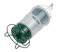 Squirrel-Proof Hanging Bird Feeder for Garden - Foldable Metal & Plastic Wild Bird Feeder with Easy-Fill Lid, Attracts Cardinals, Blue Jays & Sparr