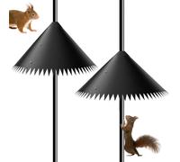 Squirrel Proof Protection for Bird Feeder Poles, Protection for Bird Feeders, Anti Squirrel Baffle, Rotatable Squirrel Lines, Small Animal Supply for Shepherd's Hooks