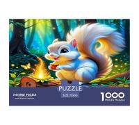 Squirrel Puzzle Game for The Whole Family 1000 Piece - Squirrel Forest Magical Cute Vibrant Gifts for Men Women Fun Present for Home70x50cm/1000pcs
