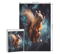 Squirrel Puzzles 1000 Pieces Wooden Jigsaw Puzzle for Adults Brain Exercise Challenge Game Gift for Kids Children Jigsaws （78×53cm）