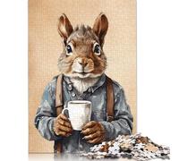 Squirrel Puzzles 1000 Pieces Wooden Puzzles for Adults & Teenager Stress Relief Toys 1000pcs (75x50cm)