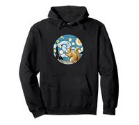 Squirrel Rodent Animal Cute - Van Gogh Starry Night Style Pullover Hoodie