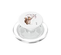Squirrel Sakura Cherry Blossom Japanese Art Graphic PopSockets PopGrip for MagSafe