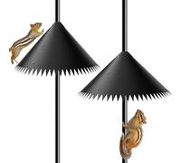 Squirrel Silencer for Shepherd Hook Rod, Squirrel Shield, Rotatable Squirrel Shield Outside, Small Animal Supply for Shepherd's Hooks, Bird Aid Pole