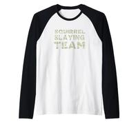 Squirrel Slaying Team Matching Family Hunting Raglan Baseball Tee