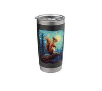 Squirrel Starry Night Stainless Steel Insulated Tumbler