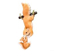 Squirrel Statue, Squirrel Garden Statue Decorative Resin Figurine Resin Figurine, Handcrafted Animal Sculpture, Garden Ornament for Gardens, Outdoor Spaces