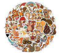 Squirrel Stickers 60 Pcs Aesthetic Stickers for Water Bottles Laptop Scrapbooks Guitars Luggage Bike Phone Skateboards|Teens Girl Kids Sticker