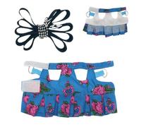 Squirrel Strap and Traction Rope Set, Ferret Traction Rope Strap - Comfortable Traction Belt for Gerbils with Floral Pattern | The Adjustable Design of the Squirrel Strap and Traction Rope Set Ensures