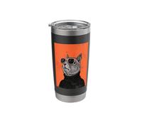 Squirrel Stylish 80s Pop Art Portrait w Sunglasses Stainless Steel Insulated Tumbler
