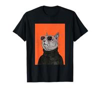 Squirrel Stylish 80s Pop Art Portrait w Sunglasses T-Shirt