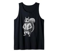 Squirrel Sunglasses Jacket Rodent Urban Street Fashion Tank Top