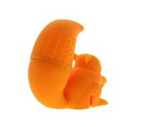Squirrel Tea Infuser, Cute Silicone Loose Leaf Strainer with Fine Mesh Filter for Animal-Themed Brewing