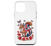 Squirrel Union Jack UK Flag British Case for iPhone 12 mini