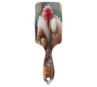 Squirrel Wearing Christmas Hat Hair Massage Brush, Detangling Hair Brush, Mens Detangling Brush