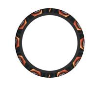 Squirrel Wearing Hat Printed Steering Wheel Cover Elastic Stretch Car Wheel Wrap Breathable Non-Slip Steering Wheel Protector for Car Truck SUV
