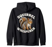 Squirrel Whisperer Backyard Wildlife Lover Animal Humor Zip Hoodie