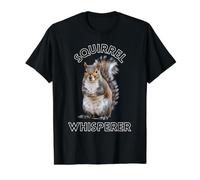 Squirrel Whisperer Nature Lover Animal Enthusiast Apparel Value Graphic T-Shirt, Men, Black, L