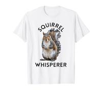 Squirrel Whisperer Nature Lover Animal Enthusiast Apparel Value Graphic T-Shirt, Men, White, M