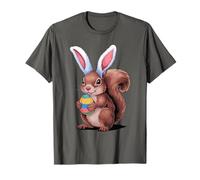 Squirrel with Bunny Ears Funny Easter Kids Boys Girls Adult T-Shirt