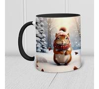 Squirrel with Red Hat Mug