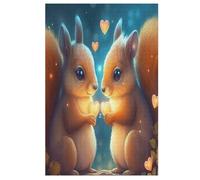 Squirrel Wooden Jigsaw Puzzles 1000 Piece Puzzle For Adults. Challenging To Complete But Fun And Humorous Jigsaws 78×53cm