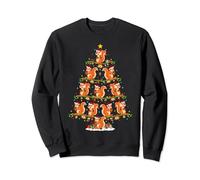 Squirrel Xmas Tree Lighting Santa Squirrel Christmas Sweatshirt
