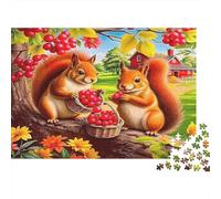 Squirrel1000 Pieces Jigsaw Puzzles for Adults Family Game CozyFun And Challenging for Home Decoration Great Gift Idea38x26cm/1000pcs