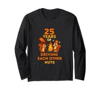 Squirrels 25 Years Crazy Together Funny Idea Long Sleeve T-Shirt