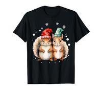 Squirrels Christmas Lights Decor Funny Squirrel Lover Pajama T-Shirt