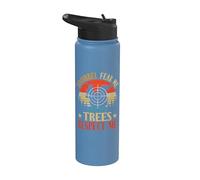 Squirrels Fear Me Trees Respect Me Hunter Squirrel Hunting Stainless Steel Insulated Water Bottle
