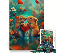 Squirrels in Love 1000 Piece Jigsaw Puzzle for Adults Think Smart Toy Indoor Fun Smooth Cut Santa Wish Pick 50x75cm