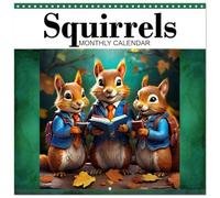 Squirrels Monthly Calendar (Wall Calendar 2026 12 × 12 Inch) CALVENDO 12 Month Wall Calendar: Welcome back to school with our Squirrels calendar! Funny squirrels at school with their teacher.
