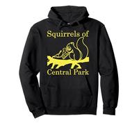 Squirrels Of Central Park Pizza Lovers Squirrels Eating Pullover Hoodie