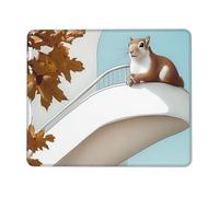 Squirrels on the Roof Mouse Pad - Non-Slip Rubber Base Extended Gaming Desk Mat, Full-Area Print Personalized Keyboard Mat for PC Laptop Office Home