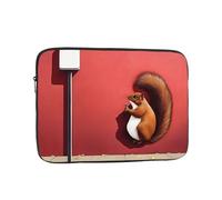 Squirrels Under The Red City Wall Laptop Sleeve Shockproof Case Slim, Lightweight, Portable Protective Travel Carrying for 17 inch
