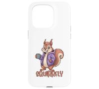 Squirrely Coffee Funny Squirrel Lovers Case for iPhone 15 Pro