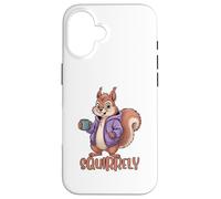Squirrely Coffee Funny Squirrel Lovers Case for iPhone 16