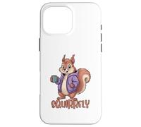 Squirrely Coffee Funny Squirrel Lovers Case for iPhone 16 Pro Max