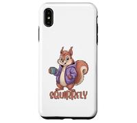 Squirrely Coffee Funny Squirrel Lovers Case for iPhone XS Max