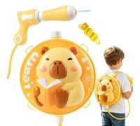 Squirt Toys 2000ml Capybara Backpack Fight Sprayer Pull Push Action Large Capacity Durable Leak Resistant Portable Outdoor Play Toy Game | For Party Picnic Park La