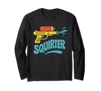 Squirter Yellow Blue Orange Retro Water Squirt Gun Long Sleeve T-Shirt