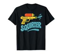 Squirter Yellow Blue Orange Retro Water Squirt Gun T-Shirt