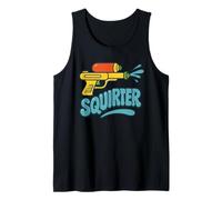 Squirter Yellow Blue Orange Retro Water Squirt Gun Tank Top
